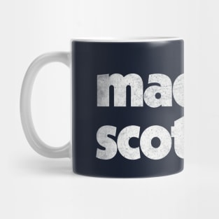 Made In Scotland / Faded Vintage-Style Design Mug